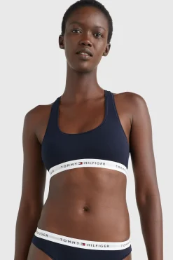 Tommy Jeans Bralette sin relleno azul Best