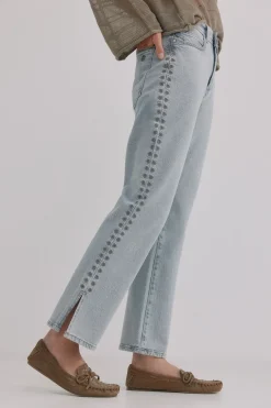 Hoss Intropia Brigitte. Vaqueros bordados Gris Hot