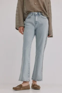 Hoss Intropia Brigitte. Vaqueros bordados Gris Hot