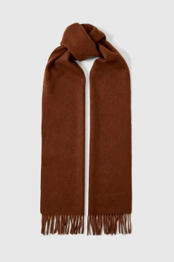 Selected Bufanda 100% lana RWS. Marr&oacute;n oscuro Hot