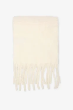 Cortefiel Bufanda cruesa lineas Marfil