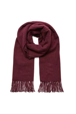 Vero Moda Bufanda desflecada tejido suave Morado Outlet