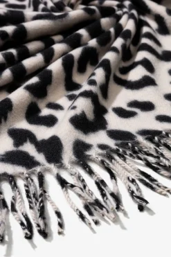 Vilanova Bufanda Estampado Leopardo Beige