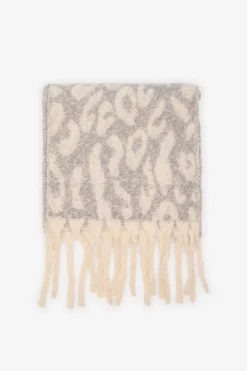 Cortefiel Bufanda gruesa leopardo Estampado gris New