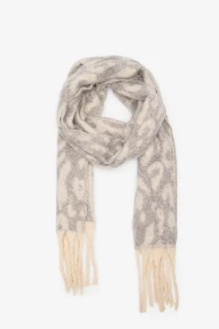 Cortefiel Bufanda gruesa leopardo Estampado gris New