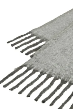 Vila Bufanda jaspeada con flecos Gris