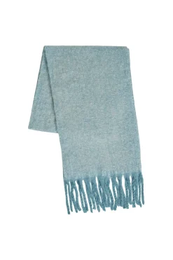 Vila Bufanda jaspeada con flecos Azul Discount