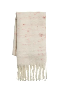 Vila Bufanda jaspeada con flecos Beige Outlet