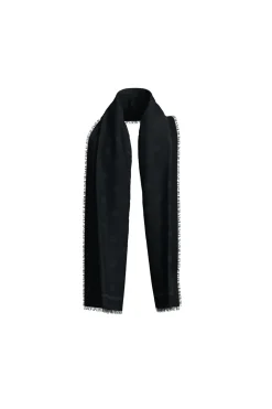 HUGO Bufanda logo Negro Discount