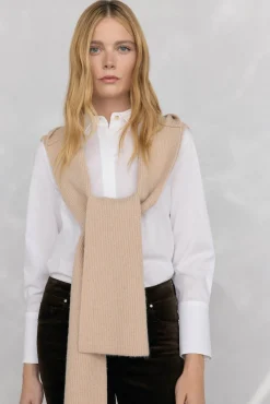 Pedro del Hierro Bufanda punto canalé Beige Best