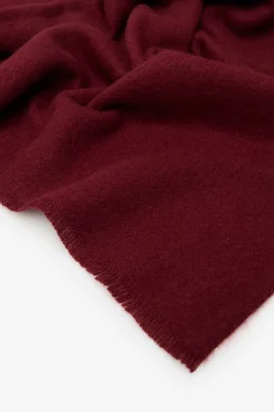 Cortefiel Bufanda punto lisa básica Granate Sale