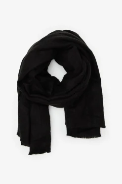 Cortefiel Bufanda punto lisa básica Negro