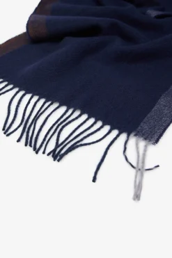 Cortefiel Bufanda tela Azul marino Clearance