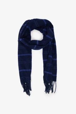 Cortefiel Bufanda tela Azul marino Hot