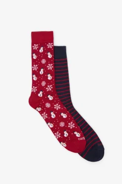 Cortefiel Caja 2 Calcetínes regalo Rojo Online