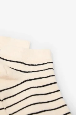 Cortefiel Calcetin corto milrayas Marfil