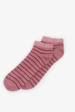 Cortefiel Calcetin corto milrayas Rosa Outlet