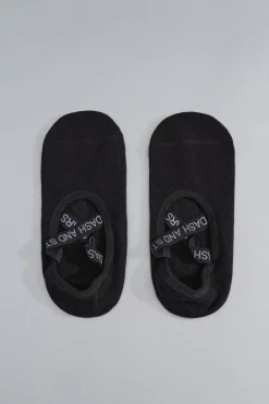 Dash and Stars Calcetines algodón zapatilla ballet negra negro Best