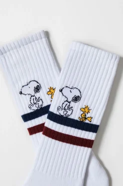 Besocks Calcetines altos de algodón orgánico blanco Discount