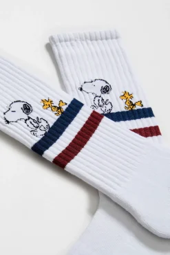 Besocks Calcetines altos de algodón orgánico blanco Discount