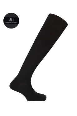 Punto Blanco Calcetines altos de lana negro Outlet