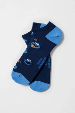 Besocks Calcetines de Barrio Sésamo de algodón orgánico azul Sale