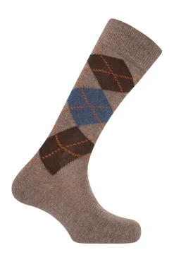 Punto Blanco Calcetines cortos Cachemira-lana de Rombos nude Best