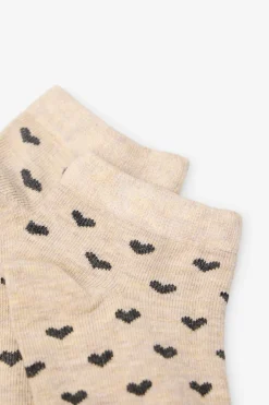 Cortefiel Calcetines cortos corazones Arena Clearance