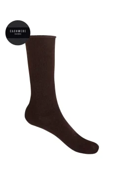 Punto Blanco Calcetines cortos de lana marr&oacute;n Discount