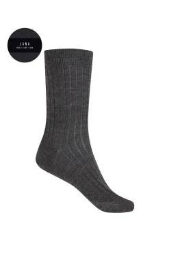 Punto Blanco Calcetines cortos de lana gris Outlet