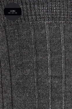 Punto Blanco Calcetines cortos de lana gris Outlet