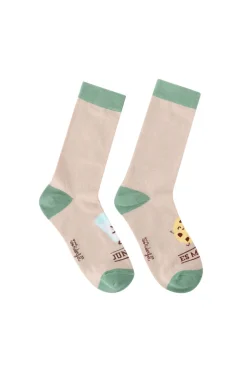 Mr. Wonderful Calcetines galleta y vaso de leche - Juntos es mejor estampado Discount