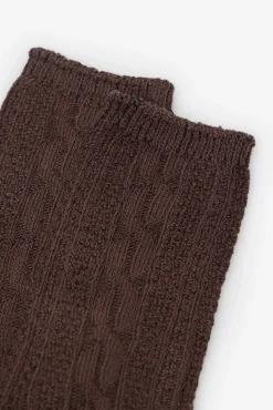 Cortefiel Calcetines largos estructura Marr&oacute;n oscuro Clearance