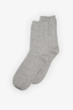 Cortefiel Calcetines largos estructura Gris Hot