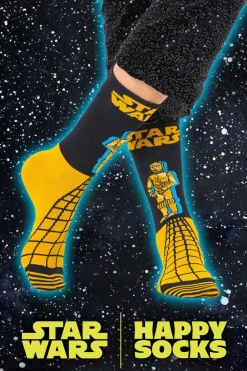 Happy Socks Calcetines Star Wars C-3PO negro Sale
