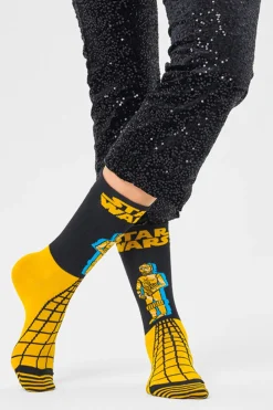 Happy Socks Calcetines Star Wars C-3PO negro Sale