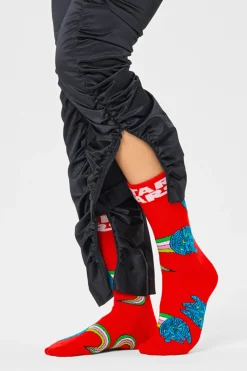 Happy Socks Calcetines Star Wars Halcón milenario rojo