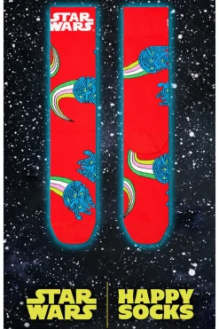 Happy Socks Calcetines Star Wars Halcón milenario rojo
