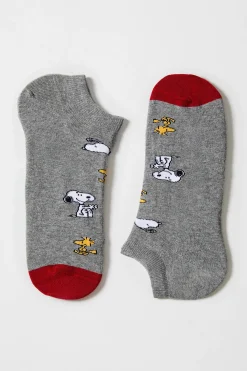 Besocks Calcetines tobilleros de algodón orgánico gris Outlet