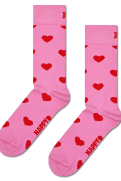 Happy Socks Calcetines unisex Heart rosa New
