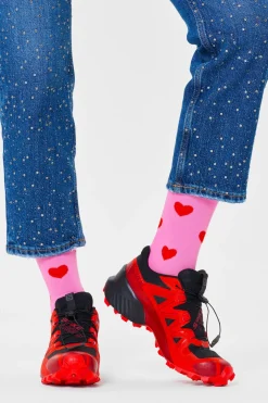 Happy Socks Calcetines unisex Heart rosa New