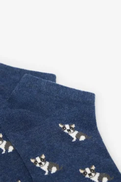 Cortefiel Calcetín corto buldog Azul oscuro Hot