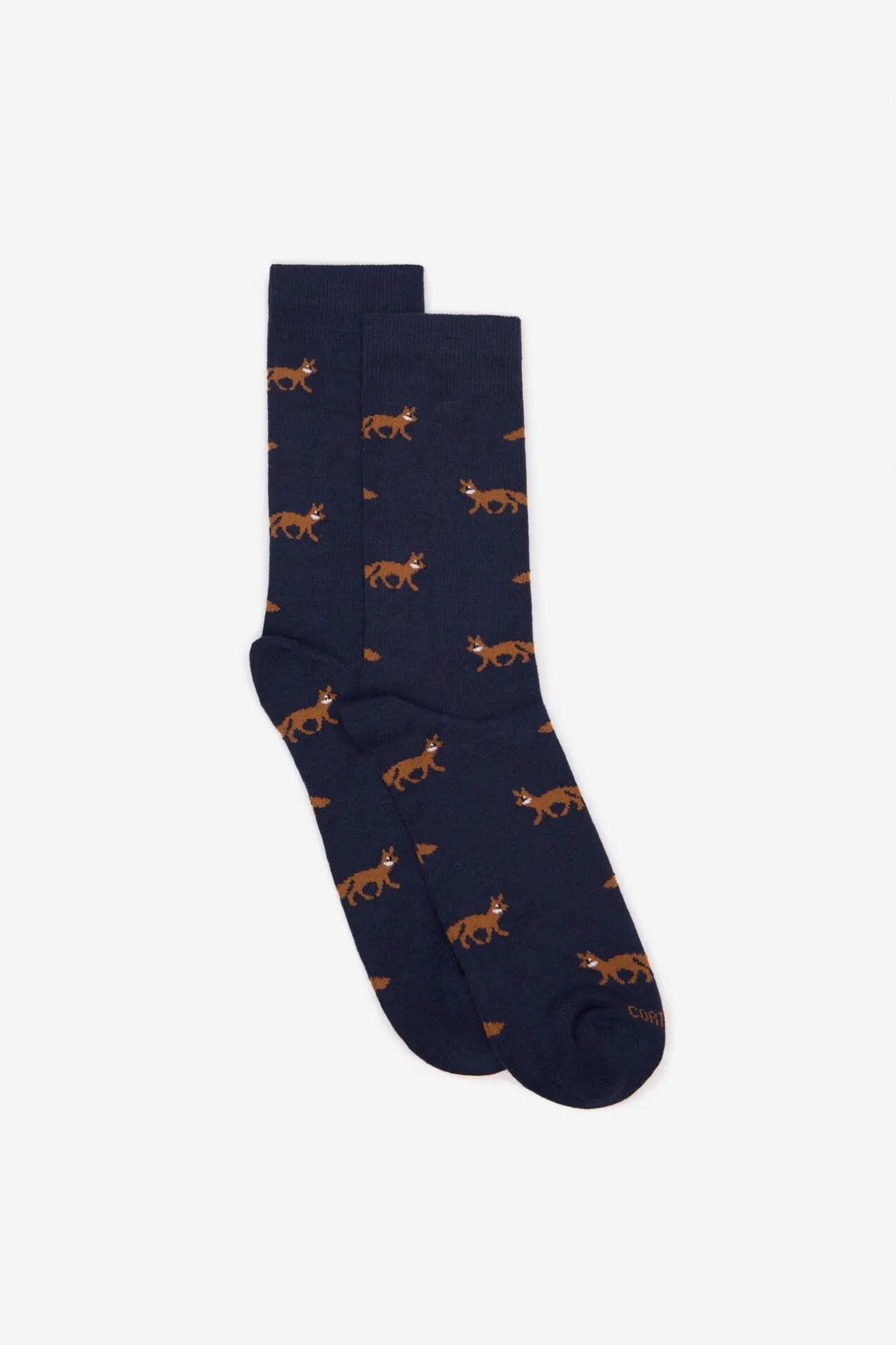 Cortefiel Calcetín dibujo zorro Azul marino Sale