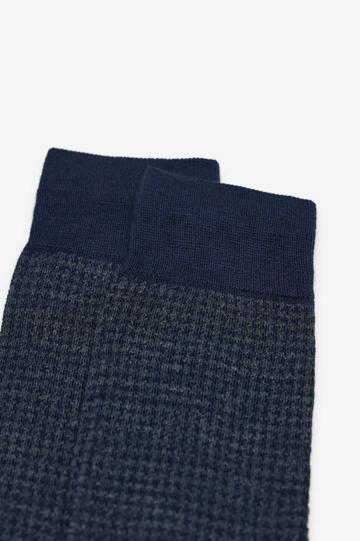 Cortefiel Calcetín lana dibujo Azul marino Clearance
