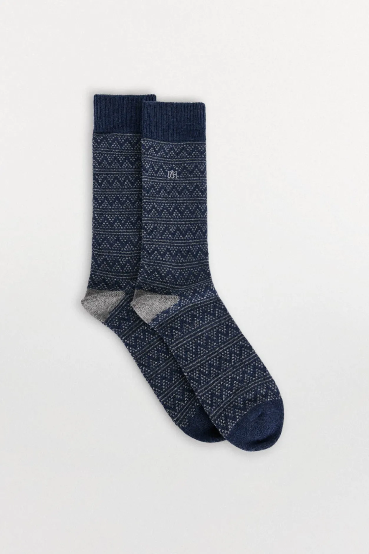 Pedro del Hierro Calcetín lana grecas Azul Discount