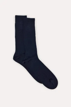 Cortefiel Calcetín lana liso Azul marino Discount
