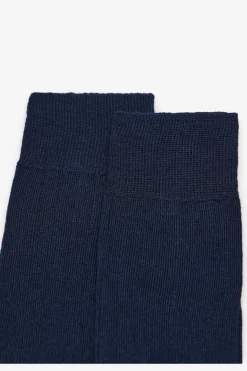 Cortefiel Calcetín lana liso Azul marino Discount