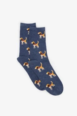 Cortefiel Calcetín largo beagle Azul oscuro Best