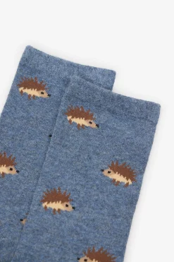 Cortefiel Calcetín largo erizo Azul marino Hot