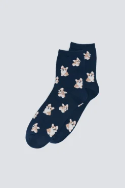 Springfield Calcetín largo liebres azul Discount